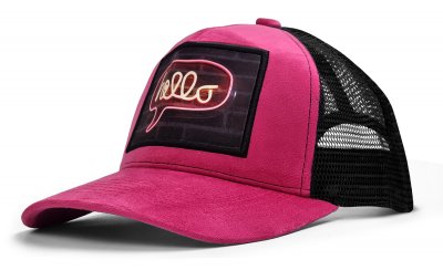 Casquettes - Gårda Velvet Trucker Hello (rose)
