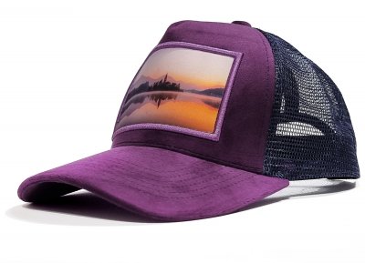Casquettes - Gårda Velvet Trucker Church Lake Sunset (pourpre)