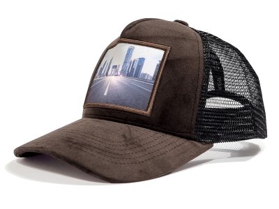 Casquettes - Gårda Velvet Trucker Shanghai (Marron)