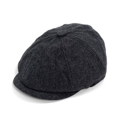 Casquette gavroche/irlandaise - Gårda Aberdour Newsboy (noir/gris)