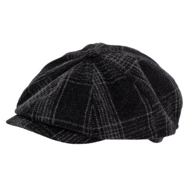 Casquette gavroche/irlandaise - Gårda Premium Banbury Wool Newsboy (noir)