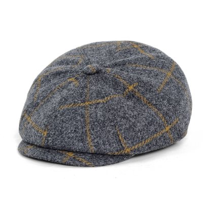 Casquette gavroche/irlandaise - Gårda Premium Callander Wool Newsboy (gris)