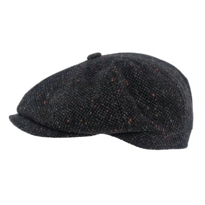 Casquette gavroche/irlandaise - Gårda Premium Consett Wool Newsboy (noir)
