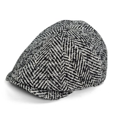 Casquette gavroche/irlandaise - Gårda Coulter Newsboy (noir/blanc)