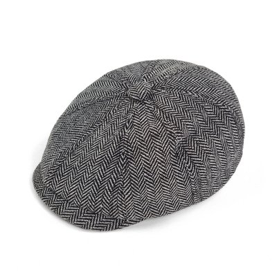 Casquette gavroche/irlandaise - Gårda Digby Children's Newsboy Cap (noir/blanc)