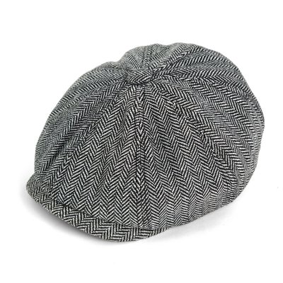 Casquette gavroche/irlandaise - Gårda Digby Newsboy Cap (noir/blanc)