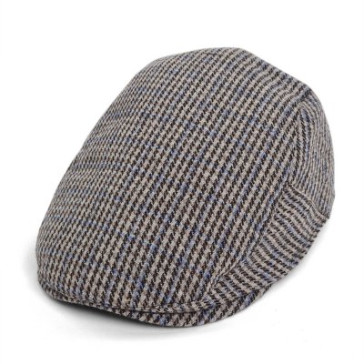 Casquette gavroche/irlandaise - Gårda Dunbeath (beige/bleu)
