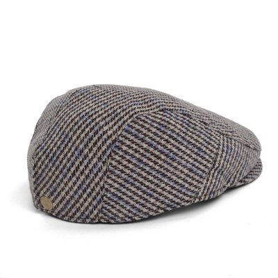 Casquette gavroche/irlandaise - Gårda Dunbeath (beige/bleu)
