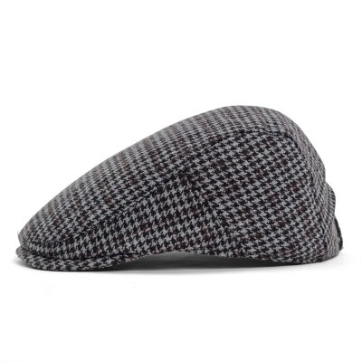 Casquette gavroche/irlandaise - Gårda Dunbeath (gris/marron)