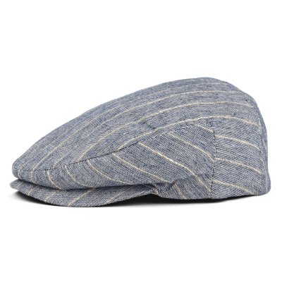 Casquette gavroche/irlandaise - Gårda Edington Striped Sixpence (bleu)