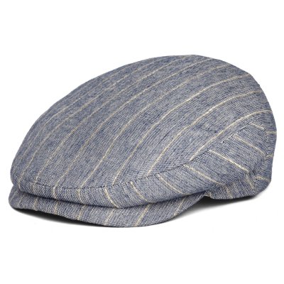 Casquette gavroche/irlandaise - Gårda Edington Striped Sixpence (bleu)