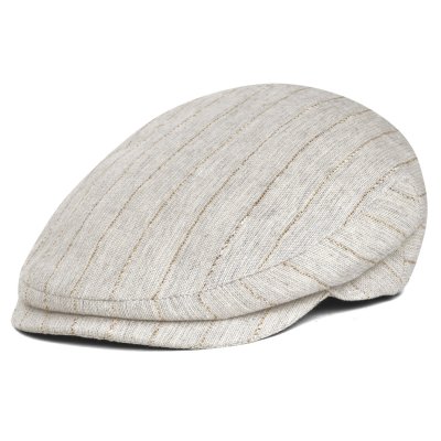 Casquette gavroche/irlandaise - Gårda Edington Striped Sixpence (greige)