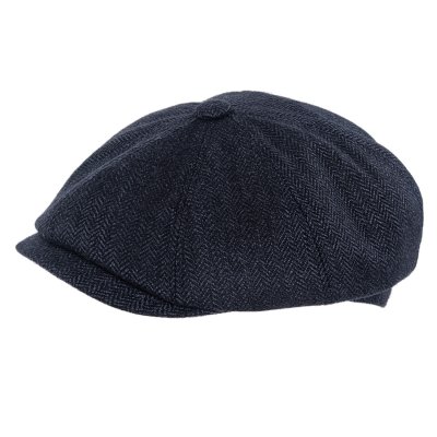 Casquette gavroche/irlandaise - Gårda Premium Oakham Wool Newsboy (bleu)