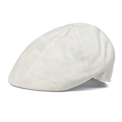 Casquette gavroche/irlandaise - Gårda Vico Cotton Flat Cap (crème)