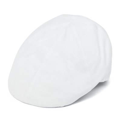Casquette gavroche/irlandaise - Gårda Vico Cotton Flat Cap (blanc)