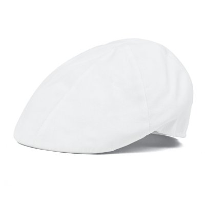 Casquette gavroche/irlandaise - Gårda Vico Cotton Flat Cap (blanc)