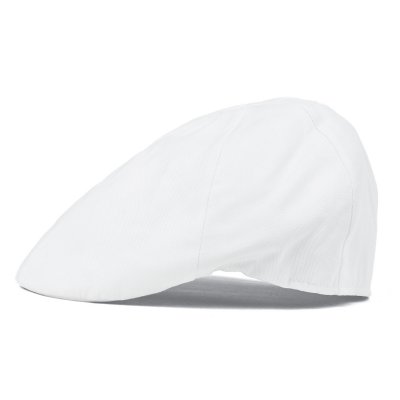 Casquette gavroche/irlandaise - Gårda Vico Cotton Flat Cap (blanc)