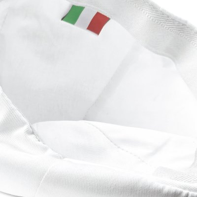 Casquette gavroche/irlandaise - Gårda Vico Cotton Flat Cap (blanc)