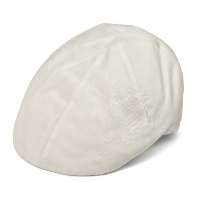 Gubbkeps / Flat cap - Gårda Vico Cotton Flat Cap (vit)