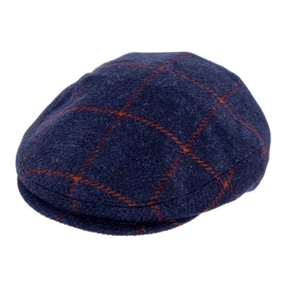 Casquette gavroche/irlandaise - Gårda Premium Warrington Wool Sixpence (bleu)