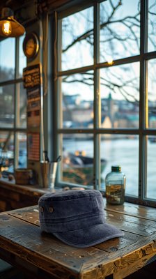 Casquette gavroche/irlandaise - Gårda Viper Army Cap (bleu)