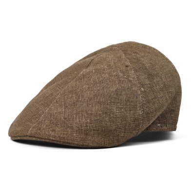 Casquette gavroche/irlandaise - Gårda Tallone Linen Flat Cap (marron)