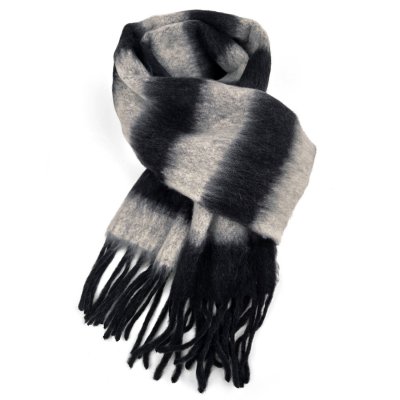 Écharpes - Gårda Dinibor Striped Scarf (gris/noir)