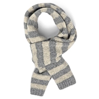 Écharpes - Gårda Grindelwald Striped Wool Mix Scarf (beige/gris)