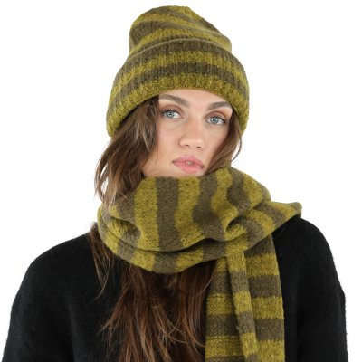 Écharpes - Gårda Grindelwald Striped Wool Mix Scarf (vert)