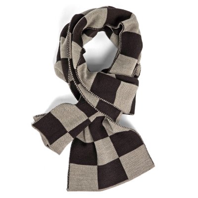 Écharpes - Gårda Kitzbühel Merino Wool Check Scarf (marron/beige)