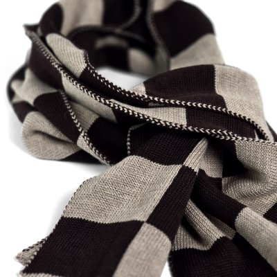 Écharpes - Gårda Kitzbühel Merino Wool Check Scarf (marron/beige)