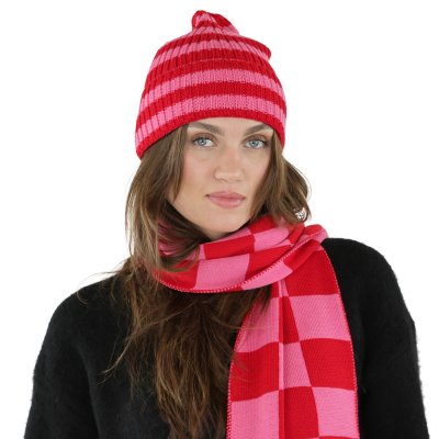 Écharpes - Gårda Kitzbühel Merino Wool Check Scarf (rouge/rose)