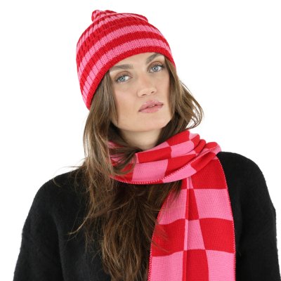 Écharpes - Gårda Kitzbühel Merino Wool Check Scarf (rouge/rose)