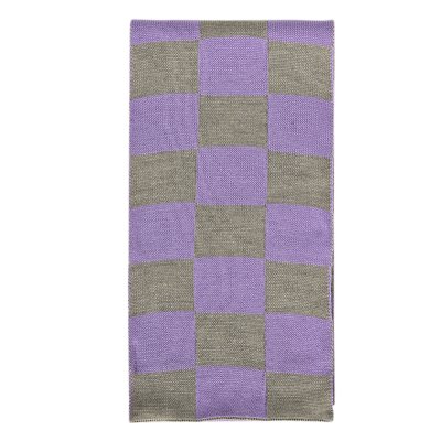 Écharpes - Gårda Kitzbühel Merino Wool Check Scarf (violet/beige)
