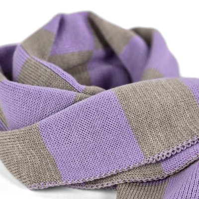 Écharpes - Gårda Kitzbühel Merino Wool Check Scarf (violet/beige)