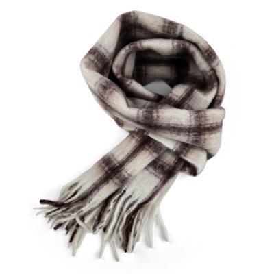 Écharpes - Gårda Rennell Check Wool Mix Scarf (beige)