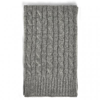 Écharpes - Gårda Sölden Cable Knit Wool Mix Scarf (gris)