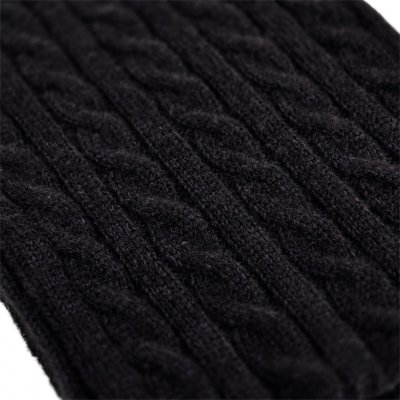 Écharpes - Gårda Sölden Cable Knit Wool Mix Scarf (noir)