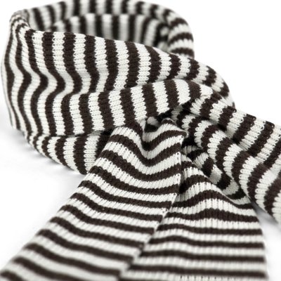 Écharpes - Gårda Engelberg Striped Wool Mix Scarf (marron/blanc)
