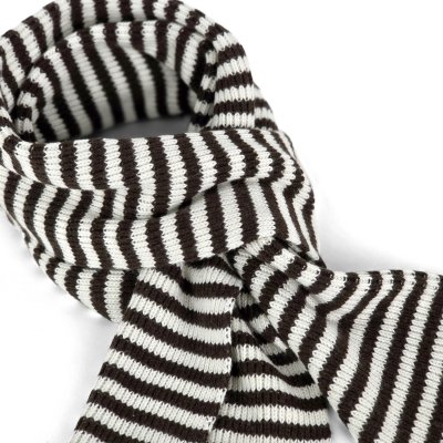 Écharpes - Gårda Engelberg Striped Wool Mix Scarf (marron/blanc)