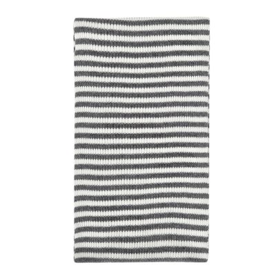 Écharpes - Gårda Engelberg Striped Wool Mix Scarf (gris foncé/blanc)