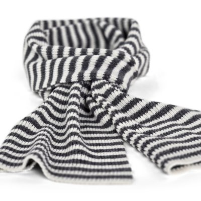 Écharpes - Gårda Engelberg Striped Wool Mix Scarf (gris foncé/blanc)