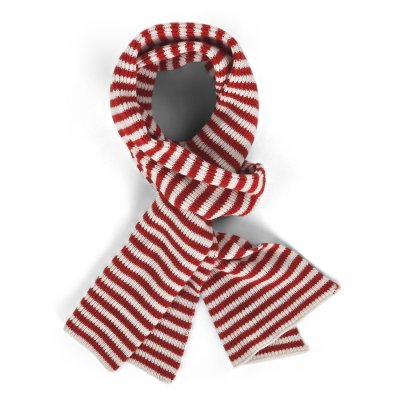 Écharpes - Gårda Engelberg Striped Wool Mix Scarf (rouge/blanc)