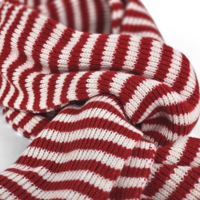 Écharpes - Gårda Engelberg Striped Wool Mix Scarf (rouge/blanc)