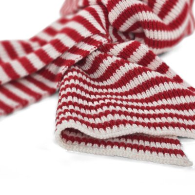 Écharpes - Gårda Engelberg Striped Wool Mix Scarf (rouge/blanc)