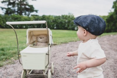 Casquette gavroche/irlandaise - CTH Ericson Carl Jr. Organic Cotton Flat Cap (denim)