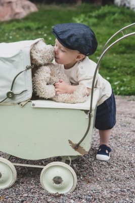 Casquette gavroche/irlandaise - CTH Ericson Carl Jr. Organic Cotton Flat Cap (denim)