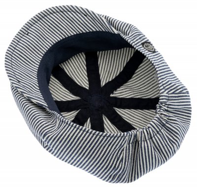 Casquette gavroche/irlandaise - CTH Ericson Theodor Jr. Newsboy Cap (bleu/blanc)