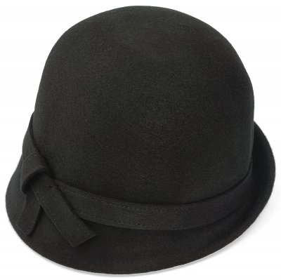 Chapeaux - Gårda Ofena Wool Cloche (noir)