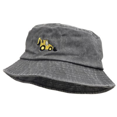 Chapeaux Enfant - Gårda Bulldozer Bucket Hat (gris)